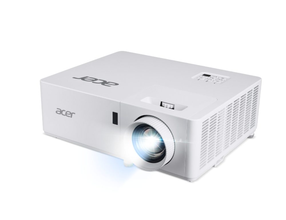 Acer Projector PL6820, DLP, 4K UHD (3840x2160), 5500 ANSI лумена, 3 000 000:1, 1.7x, HDMI 2x2.0, RS232, USB (Type A), RJ45, PC Audio (Stereo mini jack), говорител 2x15W, чанта, 4.9kg, 3Y, бял