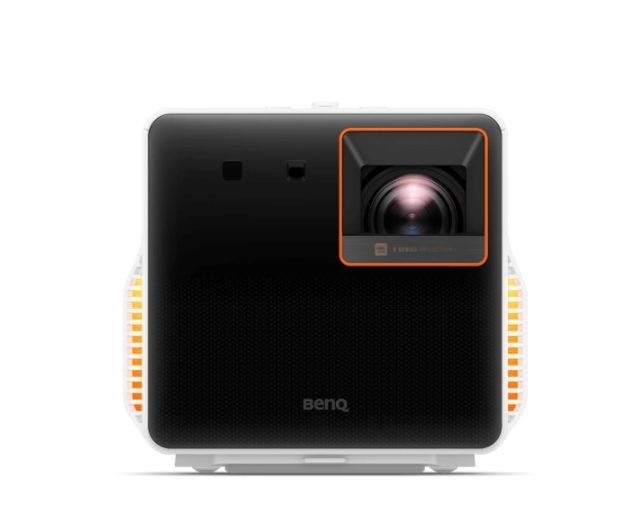 Мултимедиен проектор BenQ X300G, 3LED, Short Throw, 2000lm, 4K, HDR, 95% Rec709, Low input lag (4K/1080P: 16.67ms@60Hz; 1080p: 8.4ms@120Hz, 1080p:6ms@240Hz), Game mode, 8W*2 treVolo Sp., Realtime Auto 3D, RT Auto Focus, 1.2x Motor.Zoom, T/R 0.69-0.83, Compact size