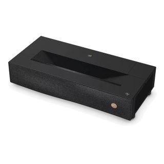 BenQ V5000i RGB Laser проектор, 4K UHD (3840x2160), 2500 ANSI лумена, контраст 2500000:1, HDR/HLG, покритие Rec.709 100%, 3D, MEMC, BT2020, Trevolo 20W x2, FILMMAKER MODE, проекционно съотношение 0.252, с ATV2 донгъл, живот на светлинния източник 20 000 часа