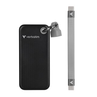 Verbatim Pocket SSD USB 3.2 Gen 2 2TB Black/Grey