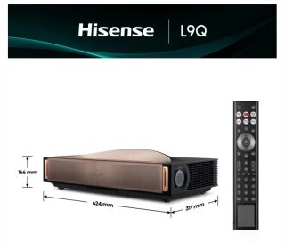Hisense 4K Smart Laser TV L9Q, Ultra HD 3840x2160, 5000 лумена, 5000:1, 16:9, 240 Hz, до 200 инча, ултра къс фокус, HDR, HDR10, HDR 10+, Vidaa U7, 4 x HDMI, 2x10 W