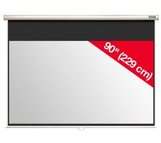 Acer M90-W01MG Проекционен екран 90'' (16:9) за стена и таван, сив, ръчен
