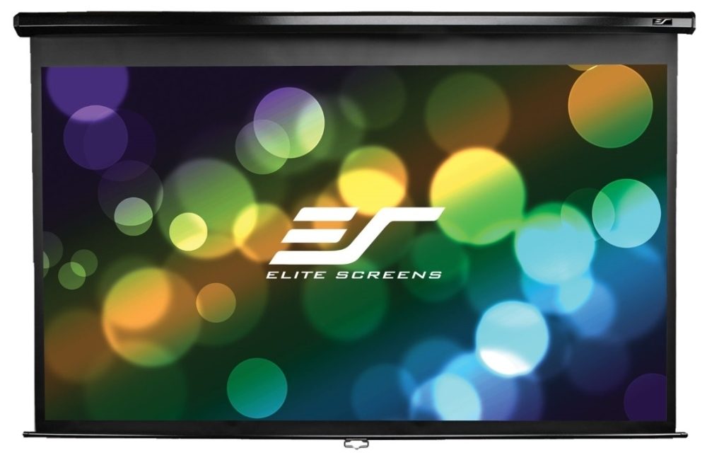 Екран Elite Screen M106UWH Manual, 106" (16:9), 234.7 x 132.1 cm, черен