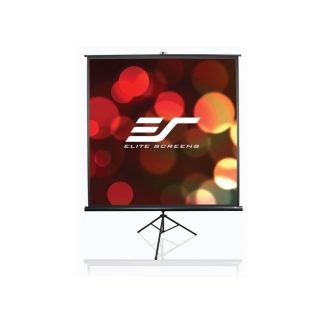Elite Screen T113UWS1 Tripod, 113" (1:1), 203.2 x 203.2 cm, Black