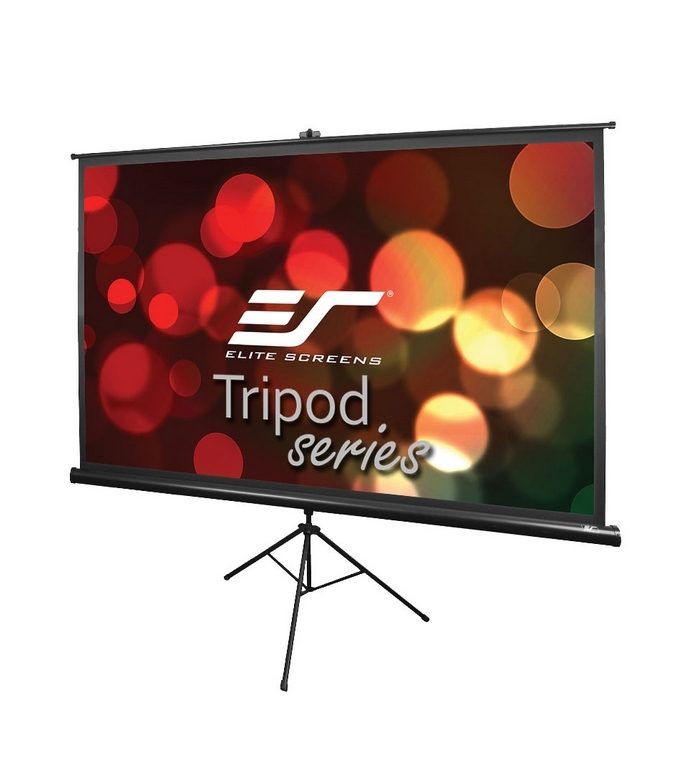 Екран Elite Screen T92UWH Tripod, 92" (16:9), 203.2 x 114.3 cm, Черен
