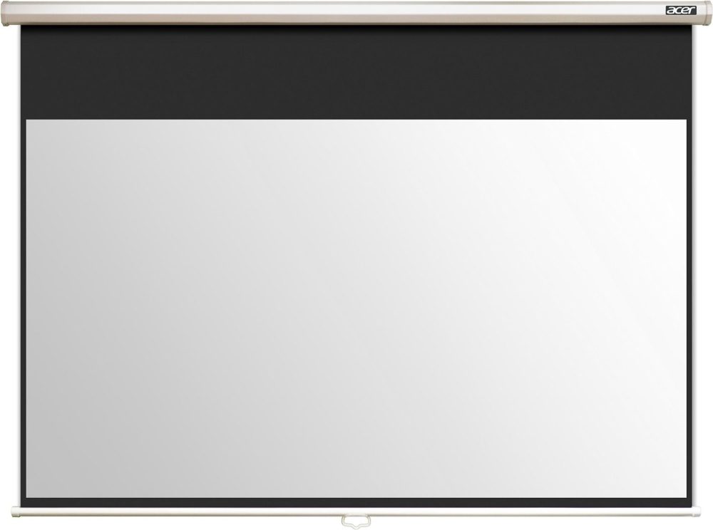 Acer E100-W01MW проекционен екран 100" (16:10) за стена и таван, матово бял, автоматичен с радио дистанционно