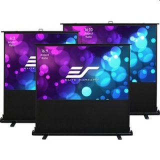 Екран Elite Screen F84XWH2, 84" (16:9), Kestrel Tab-Tension Floor-up CLR, 186 x 105 cm, MaxWhite, Black