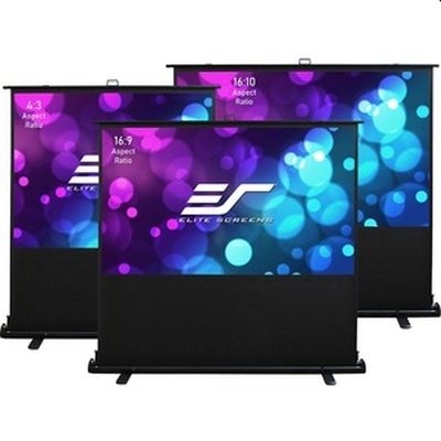 Екран Elite Screen F96NWX2, 96" (16:10), Kestrel Tab-Tension Floor-up CLR, 206.8 x 129.2 cm, MaxWhite, Black
