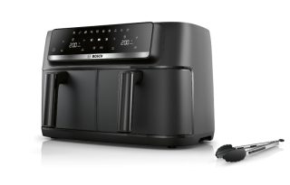 Bosch MAFD440B7, Air Fryer Double Flex Drawer, 9L (2x4.5L), 2500 W, 40-230 °C, Touch Control, Black