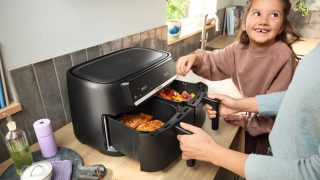 Bosch MAFD440B7, Air Fryer Double Flex Drawer, 9L (2x4.5L), 2500 W, 40-230 °C, Touch Control, Black