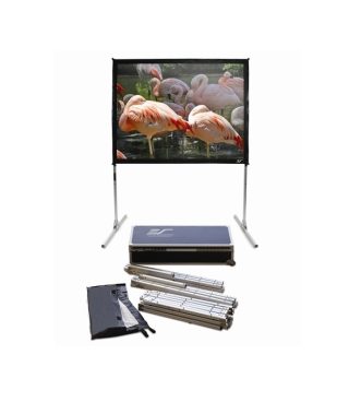 Elite Screen Q200V1, 200" (4:3), 406.4 x 304.8 cm, Черен
