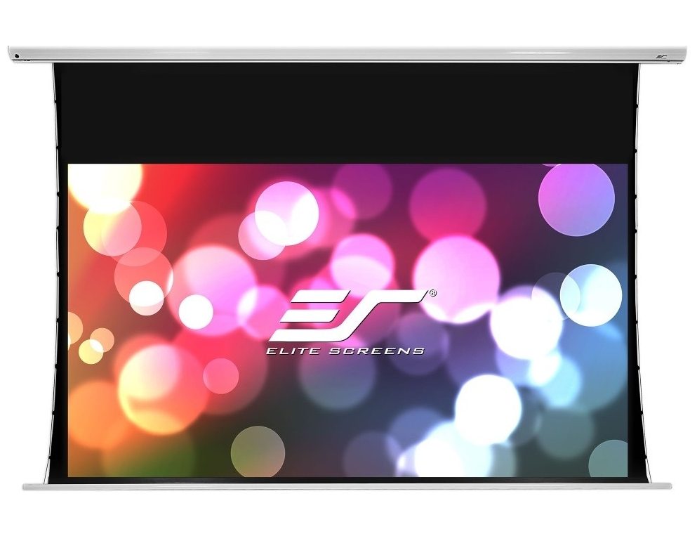 Екран Elite Screen SKT180XH-E3-AUHD Saker Tab-Tension, 180" (16:9), 398.5 x 224.3 см, Бял