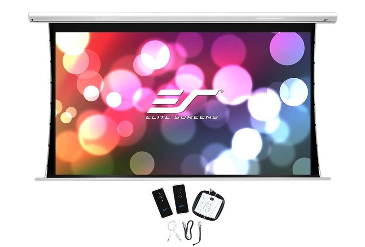 Екран Elite Screen SKT100XH-CLR-E12, 100" (16:9), Saker CLR UST, 221.5 x 124.5 cm, CLR StarBright, White
