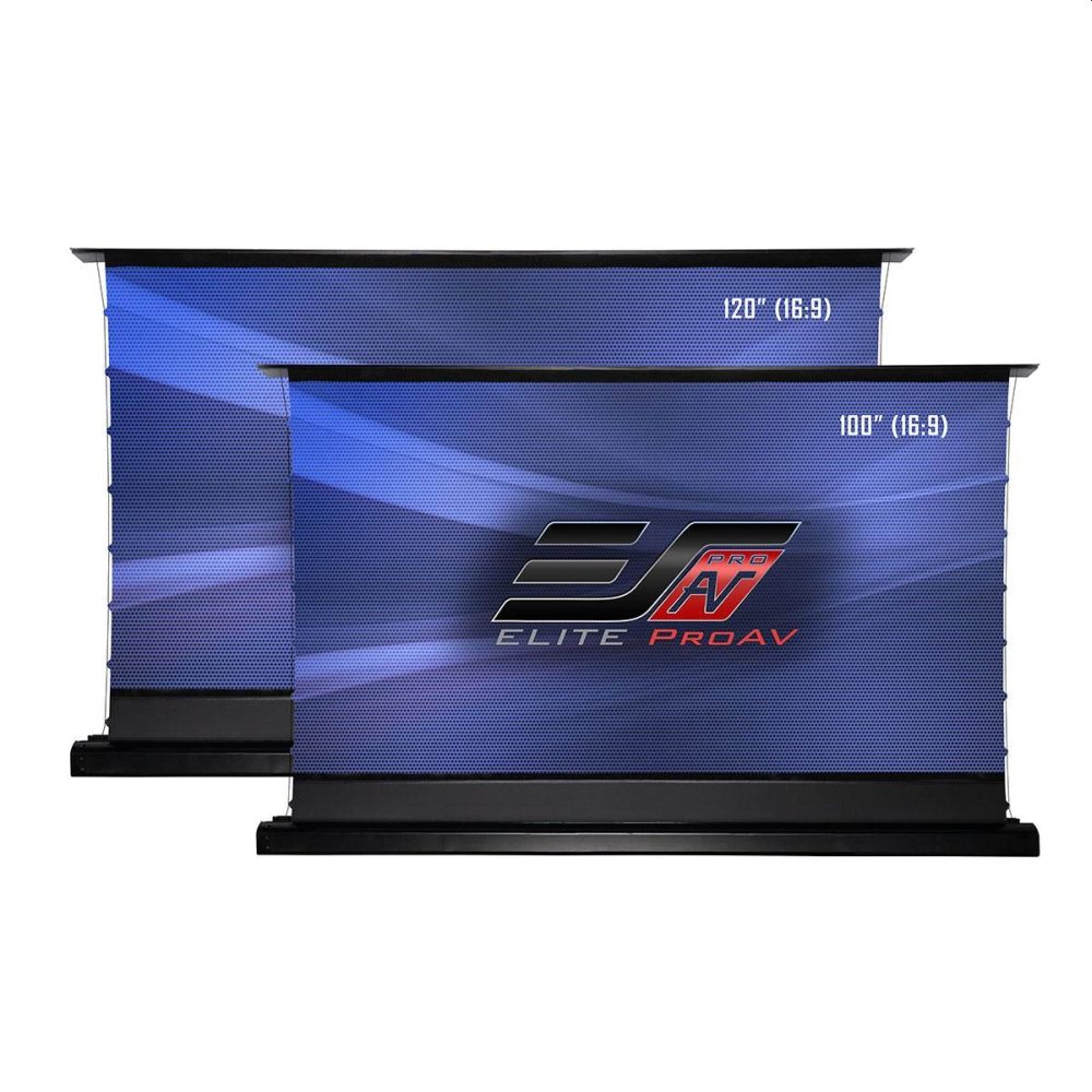 Elite Screen FTE100H2-CLR, 100" (16:9), UST Floor Stand Pull Up CLR StarBright, 206.8 x 129.2 cm, Черен