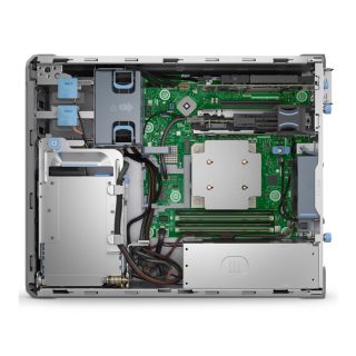 Сървър Dell PowerEdge T160, Xeon 6315P, 3x 3.5" Chassis and 2x2.5" Cabled, Intel Xeon 6 Performance 6315P 2.8G, 4C/4T, 16GB UDIMM 5600MT/s ECC, 2TB 7.2K RPM SATA Hard Drive, Single 300W Cabled PSU, No Controller Software RAID S160, iDRAC9 Ent.16G, 3Y Basic NBD