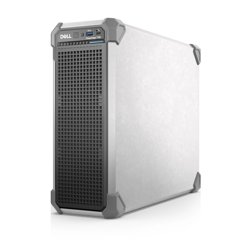 Сървър Dell PowerEdge T160, Xeon 6325P, 3x 3.5" Chassis and 2x2.5" Cabled, Intel Xeon 6 Performance 6325P 3.5G, 4C/8T, 32GB UDIMM 5600MT/s ECC, 2x 480GB SSD 6Gbps RI 2.5in in 3.5in HYB carrier, Single 300W Cabled PSU, PERC H355, iDRAC9 Ent. 16G, 3Y Basic NBD