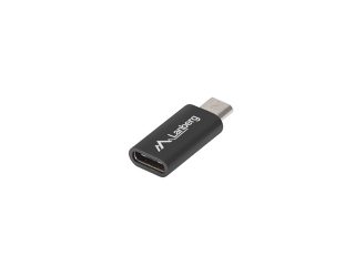 Lanberg адаптер USB type-C (ж) -> micro-B (м) 2.0, черен