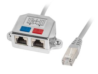 Lanberg адаптер LAN сплитер RJ45 -> 2x RJ45 ftpad-0026-s