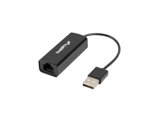Lanberg LAN адаптер карта USB 2.0 1x RJ45 100MB на кабел