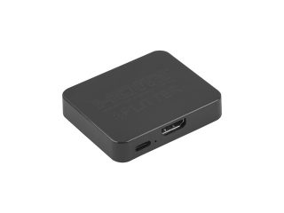 Lanberg Splitter Video HDMI->2x HDMI 4K + USB-C порт, черен