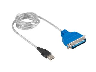 Lanberg адаптер USB -> LPT 1.4m бял