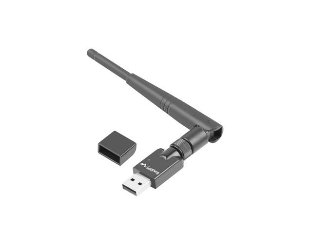 Lanberg USB адаптер безжична мрежова карта NC-0150-WE N150 1x външна антена