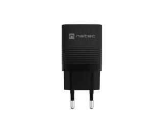 Natec USB Charger Ribera GaN 1x USB-A + 1x USB-C 30W, Черен