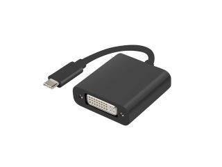Lanberg адаптер USB type-c (m) -> DVI-I (f) (24+5), черен