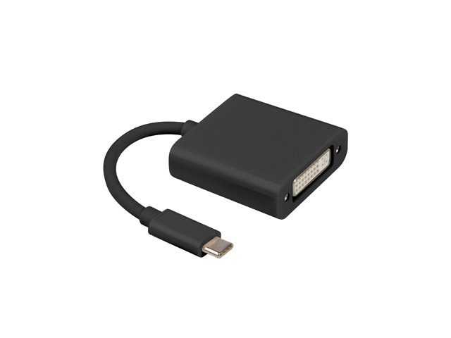 Lanberg адаптер USB type-c (m) -> DVI-I (f) (24+5), черен
