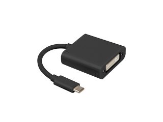 Lanberg адаптер USB type-c (m) -> DVI-I (f) (24+5), черен