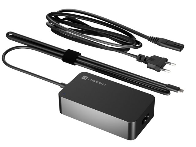 Natec Laptop Charger Grayling GaN USB-C 65W за лаптопи, таблети и телефони