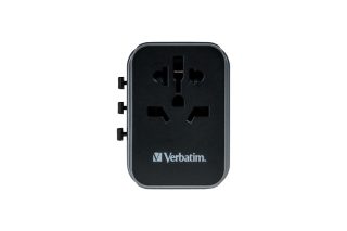 Verbatim UTA-03 Универсален пътен адаптер с 1 x USB-C PD 30W & QC 3.0 / 2 x USB-C / 2 x USB-A