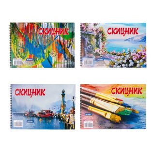 Скицник Офсет 120гр.Спирала ДИНЕЛ