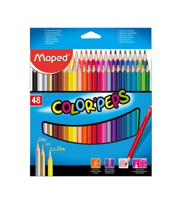 Цветни моливи МАПЕД 48 цвята FSC !!!