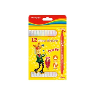 ФЛУМАСТРИ КЕЙРОУД KR971414 ДВУВЪРХИ 12цв
