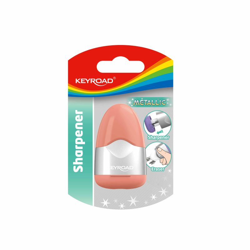Острилка + гума КЕЙРОУД МЕТАЛИК KR972936 бл
