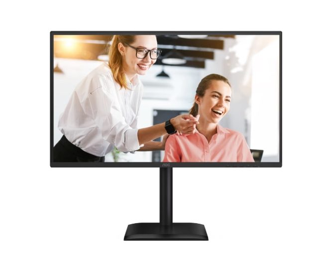 AOC Q27E4CV, 27" IPS WLED, 2560x1440@120Hz, 4ms GtG, 1ms MPRT, 350cd/m2, 1500:1, 50M:1 DCR, Adaptive Sync, FlickerFree, Anti-Blue light, 2Wx2, Tilt, Height Adjust, Pivot, Swivel, HDMI, DP, USB hub, RJ45