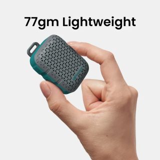 HiFuture Pocket S Grey, Bluetooth 5.4, IPX7 Waterproof, 5W Output, Pair to Play (TWS Mode), Up to 8 Hours Playtime, Support Clip for Wear, Support Magnetic