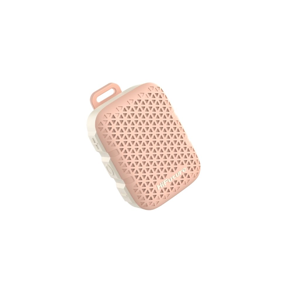 HiFuture Pocket S Pink, Bluetooth 5.4, IPX7 Waterproof, 5W Output, Pair to Play (TWS Mode), Up to 8 Hours Playtime, Support Clip for Wear, Support Magnetic