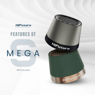 HiFuture Mega S Green, Bluetooth 5.4, MagSafe, 5W Output, Built-in MIC support Handsfree, Pair to Play (TWS Mode), Up to 10 Hours Playtime, Wireless Charge (7.5W-15W), Phone Holder