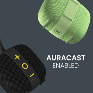 HiFuture LINO S Green, Bluetooth 5.4, IPX7 Waterproof, 12W Output, Pair to Play (TWS Mode), Up to 10 Hours Playtime, Support Auracast (Up to 100 units pair), Built-in Powerful DSP with DynaBoost Technology