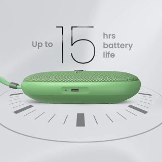 HiFuture ASCENDO Matcha Green, Bluetooth 5.3, IPX7 Waterproof, 20W Output, Pair to Play (TWS Mode), Up to 15 Hours Playtime, Built in 2-in-1 Amplifier