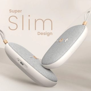 HiFuture ASCENDO Latte, Bluetooth 5.3, IPX7 Waterproof, 20W Output, Pair to Play (TWS Mode), Up to 15 Hours Playtime, Built in 2-in-1 Amplifier