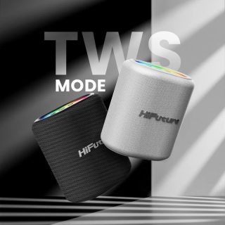 HiFuture Vocalist100 Black, 20W Output, Karaoke Enable, Two Wireless Microphone, 4000mAh Battery (Support Power Bank), RGB Lighting, Pair to Play (TWS Mode), Bluetooth 5.3