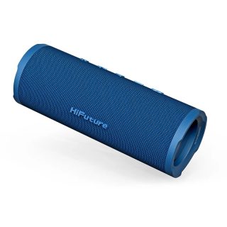HiFuture Ripple Blue, 2-Way Speaker System, 20W*1+10W*1, IPX7 Waterproof, Up to 12 Hours Playtime, Bluetooth 5.3, Pair to Play (TWS Mode)