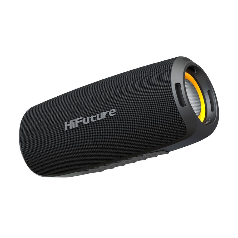 HiFuture Gravity Black, 2-Way Speaker System, 30W*1+15W*1, IPX7 Waterproof, Up to 10 Hours Playtime, Bluetooth 5.3, Pair to Play (TWS Mode)