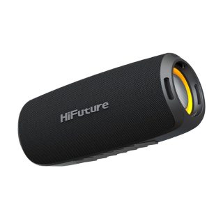 HiFuture Gravity Black, 2-Way Speaker System, 30W*1+15W*1, IPX7 Waterproof, Up to 10 Hours Playtime, Bluetooth 5.3, Pair to Play (TWS Mode)