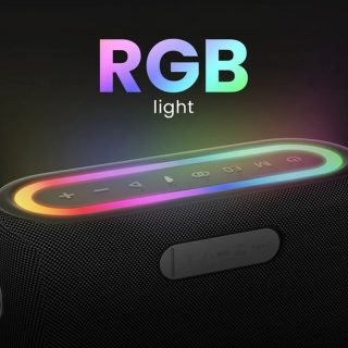 HiFuture Vocalist300 Black, 150W Output, Karaoke Enable, Two Wireless Microphone, 18000mAh Battery (Support Power Bank), RGB Lighting, Pair to Play (TWS Mode), Bluetooth 5.3