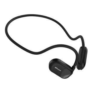 HiFuture FutureMate Black, Open Ear Comfort, Bluetooth 5.3, Dual Mics ENC Calling System, Playtime up to 8 Hours, IPX5 Waterproof, Extra Bass Boost