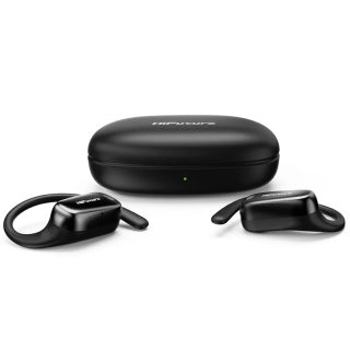 HiFuture Sonify Black, Open Ear Comfort, Bluetooth 5.4, 4 Mics ENC Calling System, Playtime up to 20 Hours, IPX5 Waterproof, 15mm Driver Bass Boost